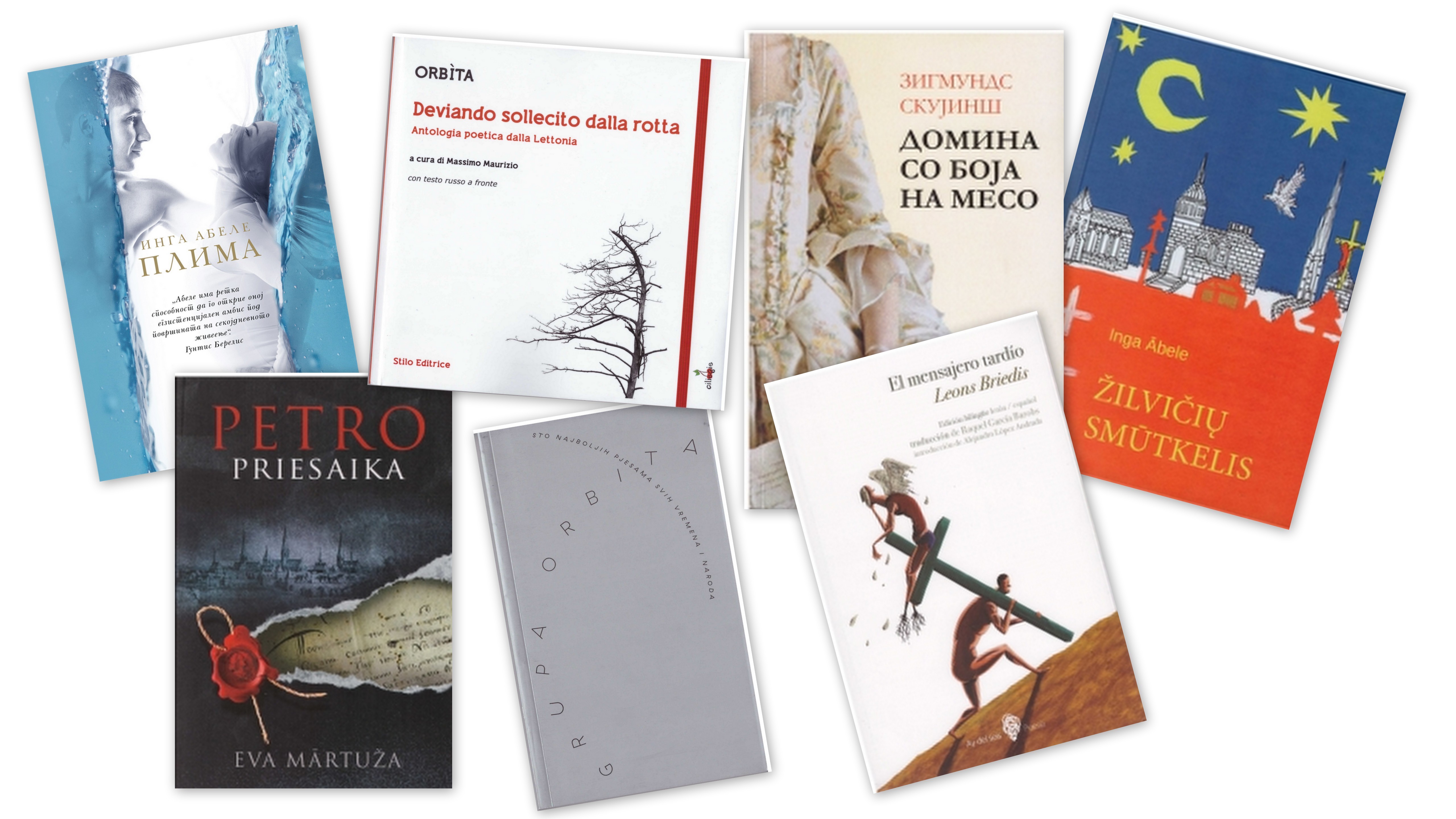 Seven more works were published by foreign publishing houses last year – books
by Inga Ābele, Zigmunds Skujiņš, Eva Mārtuža, Leons Briedis, and two poetry
collections by the Orbita collective are now available to a wider audience.