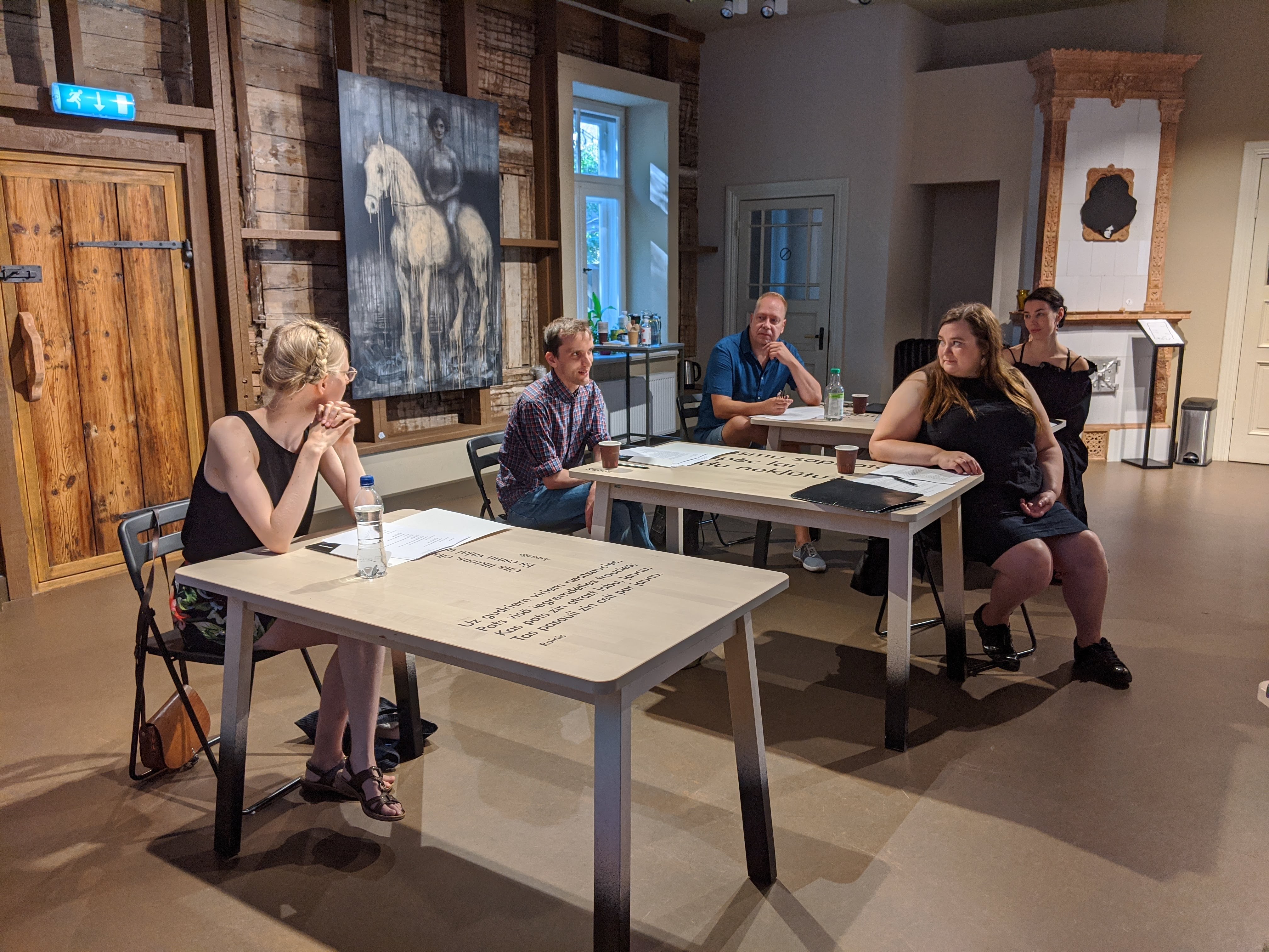 From 17th till 19th August, Riga welcomed students of Latvian from the
University of Helsinki for a workshop on translating Latvian literature led by
the experienced translator Maima Grīnberga.